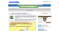 Desktop Screenshot of programacionlineal.net